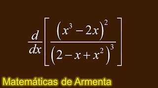 derivada del cociente de dos potencias [upl. by Enylodnewg]