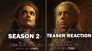 House of the Dragon Season 2 Teaser REACTION houseofthedragon got hotd [upl. by Crispin]