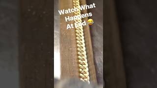 Making A Solid 10k Gold Handmade Miami Cuban Link Chain  Harlembling Necklace 10kgold viral [upl. by Lal]