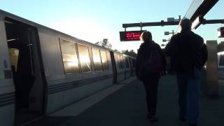 PittsburgBay Point Train Arriving at Lafayette BART HD [upl. by Brieta]