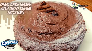 Oreo Cake recipe  With Oreo Cream Frosting  Christmas special cake  Oreo biscuit cake shagun [upl. by Notgnimer]