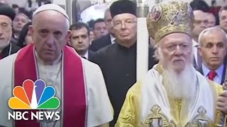 Pope Francis Patriarch Bartholomew Unite Against ISIS  NBC News [upl. by Artimed]