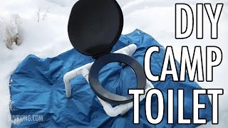 Compact DIY Portable Camp Toilet a Cheap Easy Camping Toilet [upl. by Aneetsirk]