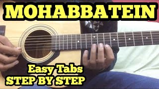 Mohabbatein Guitar TabsLead Lesson by FuZaiL Xiddiqui FUXiNO [upl. by Sheffie]