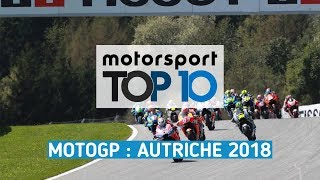 Les 10 faits marquants du GP dAutriche MotoGP 2018 [upl. by Netti]