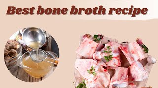 How to make Rich Bone Broth Easy Bone Broth recipe [upl. by Felder]