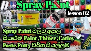 Spray Paint ගැන සියළුම විස්තර මුල සිට සරලව [upl. by Kcirddor340]