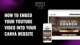 How to Embed your YouTube Videos in Canva [upl. by Ecidnak]