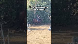 🐎 Allenamento in Coppia Lavoro al Galoppo Equitazione [upl. by Lacombe615]