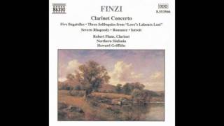 Gerald Finzi  Clarinet Concerto in C minor Op 31 III [upl. by Calderon]