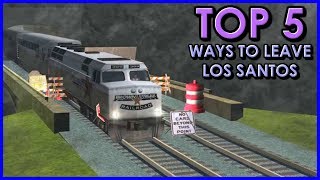 GTA San Andreas  TOP 5 Best Ways To Leave Los Santos at the Beginning of the Game [upl. by Ahsinid]