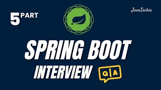 Spring Boot Interview Mastery 🔥  Question amp Answer Guide for Developers  Part5  Javatechie [upl. by Epoh]