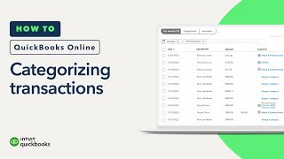 How to categorize transactions in QuickBooks Online [upl. by Alain316]