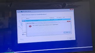 We couldnt Create a new partition Error 0x80042405 window 10 installing problem [upl. by Blanc]