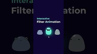 Interactive SVG Filter Animation  SVGator [upl. by Aihcrop]