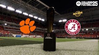 College Football 25  Clemson vs Alabama 204950 National Championship Dynasty mode [upl. by Notnyw140]