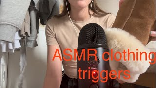 ASMR clothing triggers fast and aggressive [upl. by Ayatan]