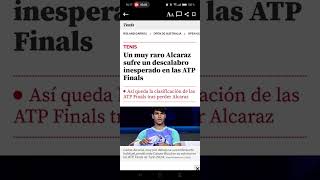 DESCALABRO DE ALCARAZ EN EL ATP FINALS [upl. by Chema280]