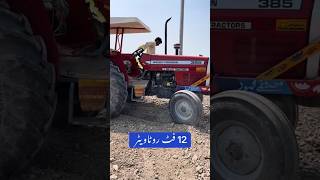 12 futa rutawater live performance  Massey 385 tractor with rutawater  tractor video  tractor [upl. by Aniri]