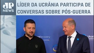 Zelensky tem encontro com Olaf Scholz na Alemanha nesta terça 11 [upl. by Esylle]