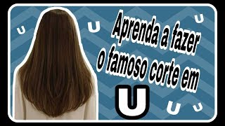 Passo a passo do corte em quot Uquot  arredondado [upl. by Merl]