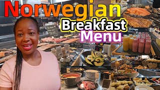 Norwegian Breakfast menu  Clarion Collection Hotel Folketeateret  Oslo Norway [upl. by Erl]