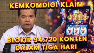 Komdigi Pukul Mundur Judi Online 95000 Konten Diblokir dalam Tiga Hari judionline [upl. by Attej627]