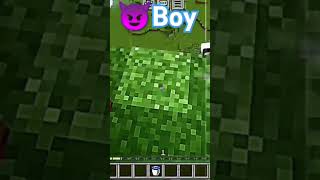 Minecraft Grill vs Boy water clutch viralshort minecraft trolface minecraftshorts games [upl. by Phene]