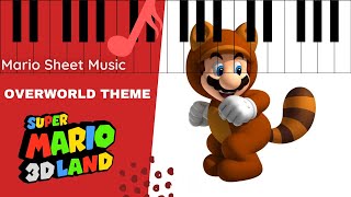 Overworld Theme  Super Mario 3D Land Sheet Music [upl. by Yelsew]