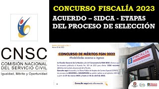 CONCURSO FISCALÍA GENERAL DE LA NACIÓN 2023 [upl. by Kcired407]