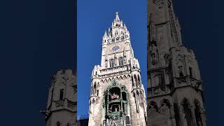 The RathausGlockenspiel at the Marienplatz Square [upl. by Ycam]