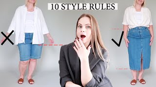 How to dress PEAR shaped body BETTER  Fixing 10 Outfits [upl. by Schulze]