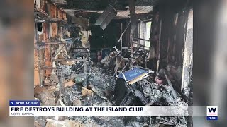 Fire destroys building in Island Club at North Captiva [upl. by Suryt]