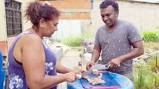 Cooking With Aunty Helen  Curry Goat Pachownie [upl. by Anelad]