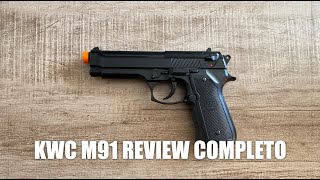 Airsoft  Review KWC M92 Spring barata [upl. by Nedap]