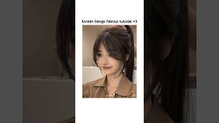 Korean bangs haircut tutorial 💇🏻‍♀️ aethetics aesthetic viralvideo trendingshorts haircut [upl. by Navek174]