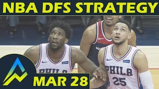 NBA DFS Projections amp Strategy  Wednesday 328  FanDuel amp DraftKings [upl. by Haianeb]