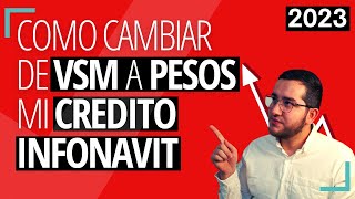 ¿Conviene CAMBIAR mi CREDITO Infonavit de VSM a PESOS [upl. by Delora560]