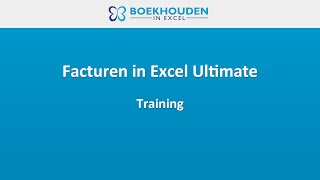 Facturen maken in Excel  demonstratie Ultimate Edition [upl. by Anyrtak]