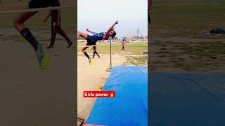 Girls power🔥 shorts viralvideo trackandfield physical girl highjump viralreels [upl. by Austine]