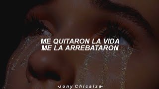 me quitaron la vida me la arrebataron LetraLyrics [upl. by Irma]