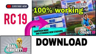 HOW TO DOWNLOAD RC 19 IN 2023• NEW TRICK REAL CRICKET 19 DOWNLOAD• RC 19 DOWNLOAD Rc19 Rc22 Rc20 [upl. by Dulciana905]