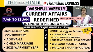 THE HINDU amp IE weekly current affairs analysis7th Jan to 13th Jan  upsc  ekamiasacademy [upl. by Forkey]