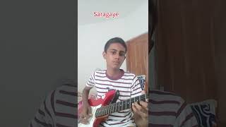 Saragaye  සරාගයේ  Sanuka Wickramasinghe  Lead Guitar Part Play 💛 [upl. by Ynattib586]