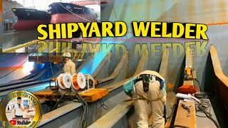 SHIPYARD quotBlock assembly Fcaw welder Full welder [upl. by Gabi]