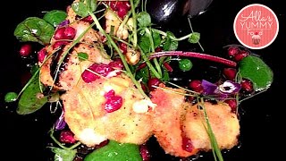 Seared Scallop Salad Recipe  Салат из морских гребешков [upl. by Ytram]