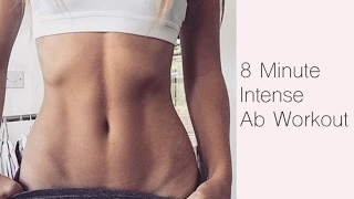 INTENSE FLAT STOMACH WORKOUT  8 Minutes [upl. by Agnola618]