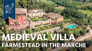 Estate with medieval villa for sale  Marche Italy  Ref 4095 [upl. by Anayhd]