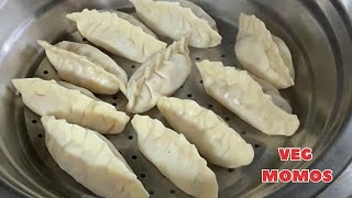 VEG MOMOS RECIPE  DUMPLINGS EASY AND TASTY RECIPE l MOMOS KI RECIPE [upl. by Nylodnewg841]