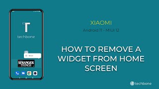 How to Remove Widget from Home screen  Xiaomi Android 11  MIUI 12 [upl. by Burley974]